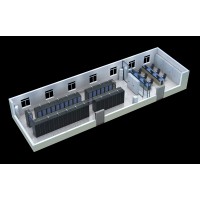 昆明機房動環改造|UPS配電室|中控室全景效果圖制作