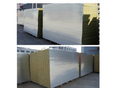 雙面彩鋼巖棉凈化板生