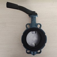 手動對夾軟密封蝶閥Z011-A DN80